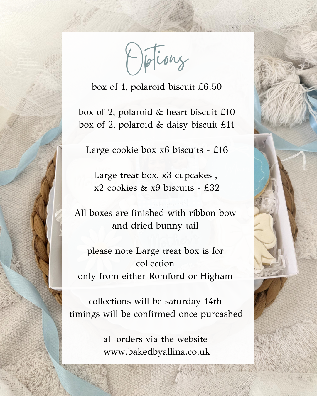 Mothers Day treat box - for collection only