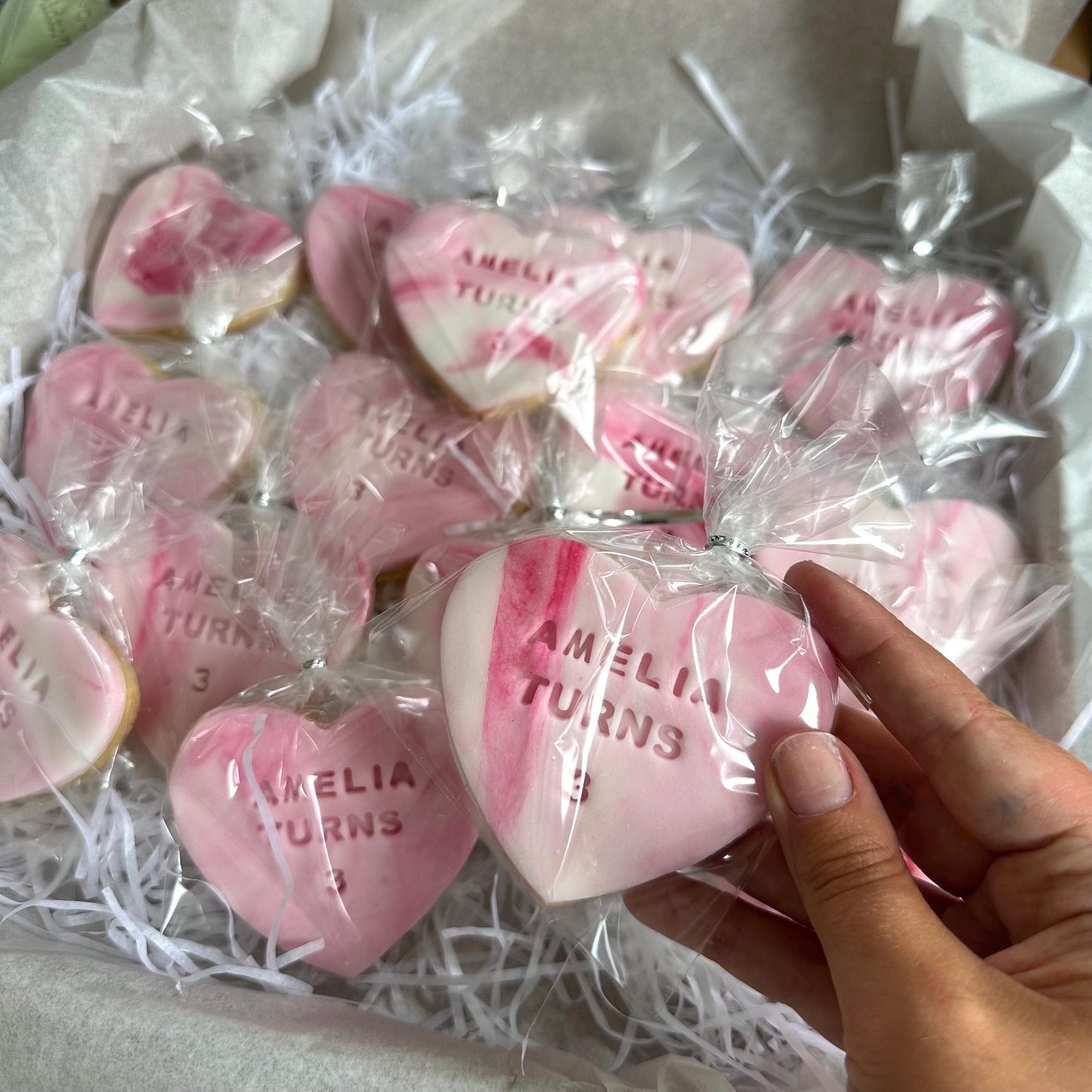 Personalised biscuits , Marble biscuits, Birthday biscuits , baby shower, party favours