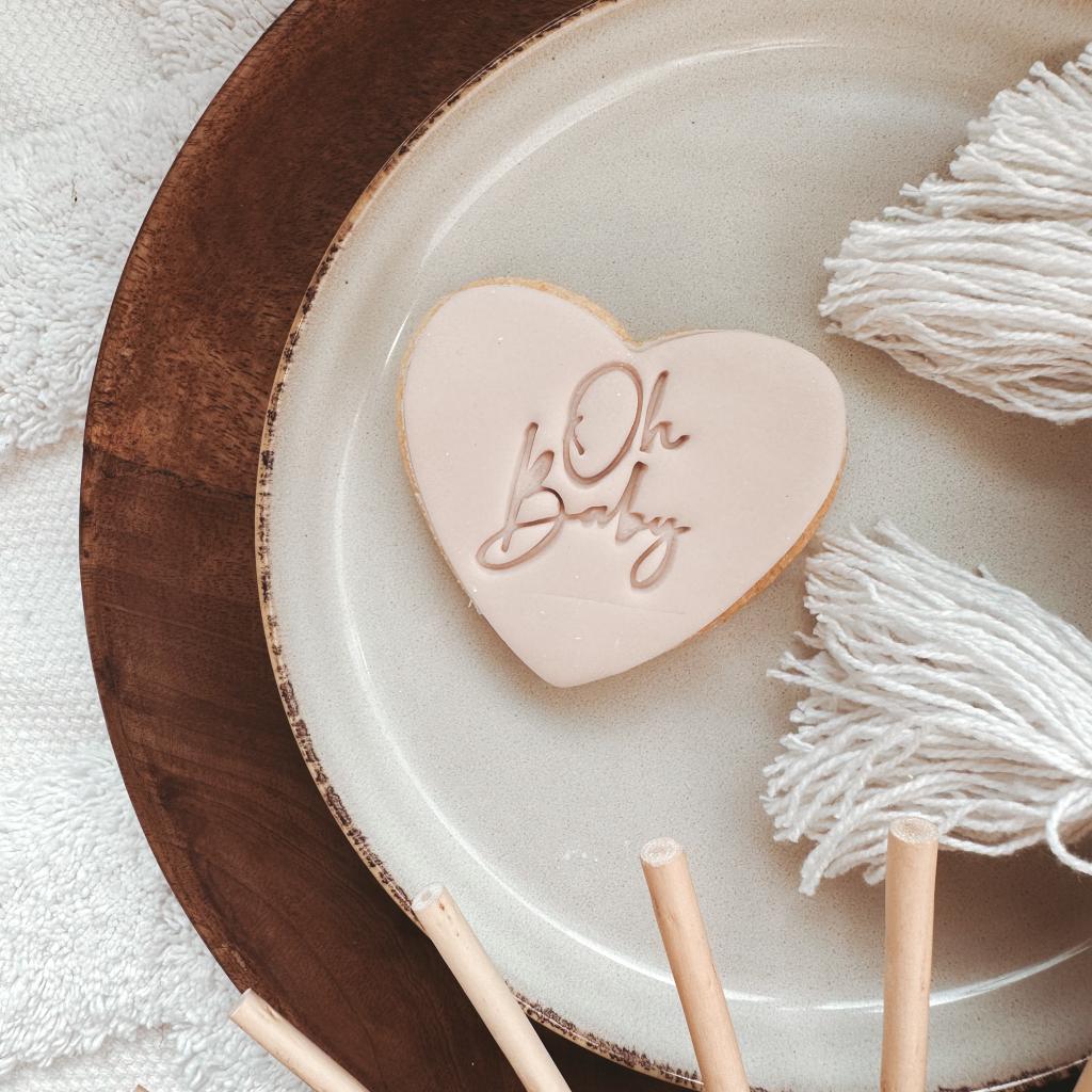 Heart Shaped Oh Baby Biscuits