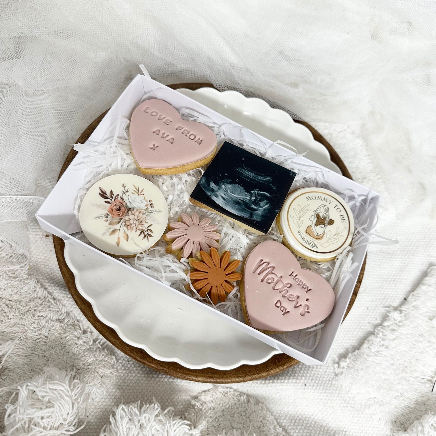 Mummy to be | Mothers Day cookies | Mothers Day Biscuits Gift Wrapped| Mummy Mum Mom Mam | Nanny Nan Grandma | Photo Gift |Best nan