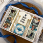 Personalised Photo Biscuits, Custom Fathers Day Gift Box for Grandad