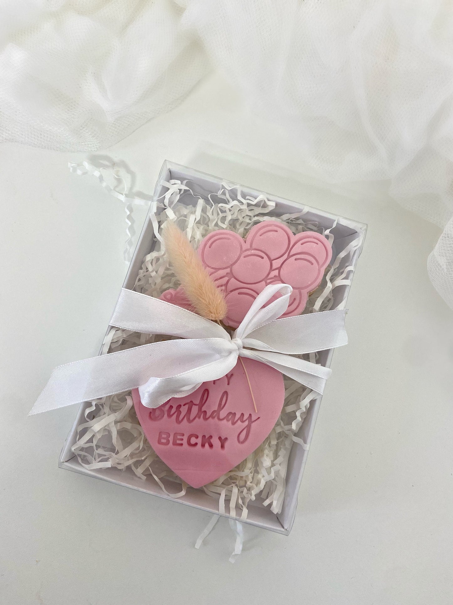 Happy birthday personalised fondant biscuits|small birthday gift|gift for her|butterfly biscuits|