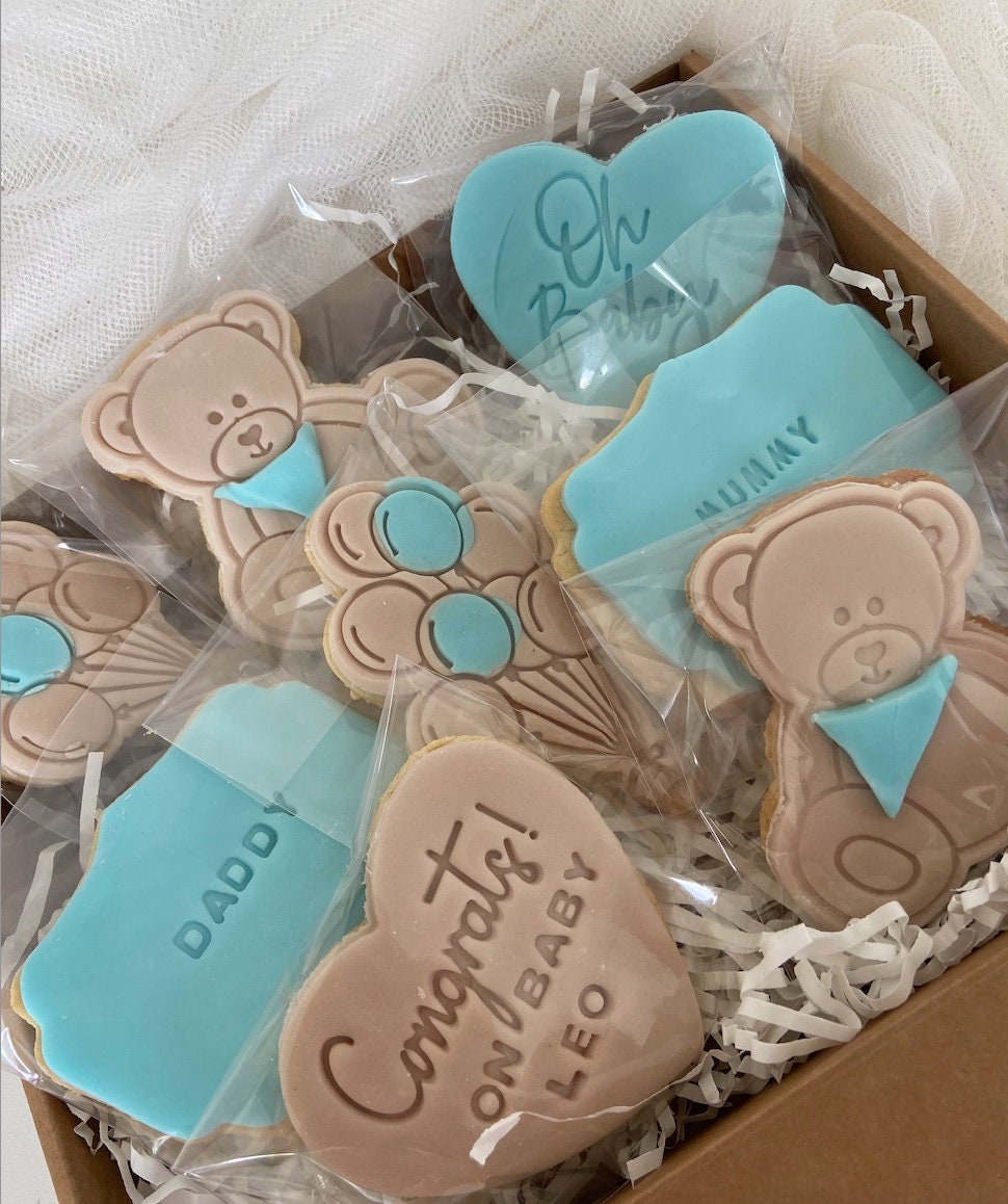 New baby biscuits/ birth gift / new mum / personalised biscuits/ baby shower