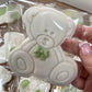 Baby Bear biscuits| we can Bearly wait| baby shower| personalised biscuits| Neutral baby shower| gender neutral shower