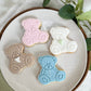Teddy Bear Biscuits: Baby Shower, New Baby, We Can Bearly Wait Party Favors