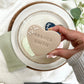 Navy Personalised Wedding favour biscuits with date