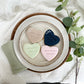 Navy Personalised Wedding favour biscuits with date