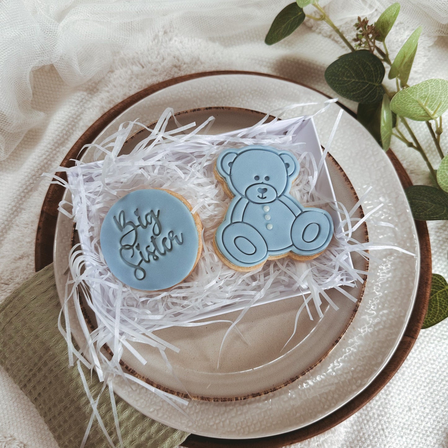 Sibling to be biscuits | baby sister on the way gift  |