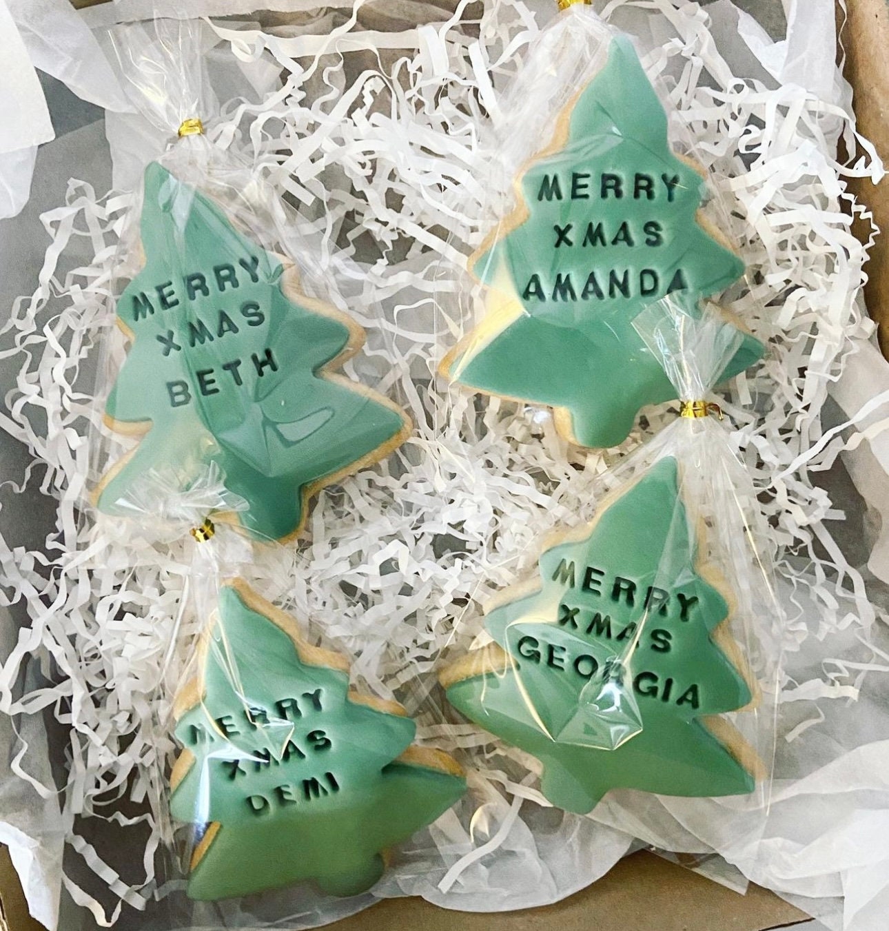 Personalised Christmas Biscuits, Table place names , Christmas Cracker biscuits , favours/