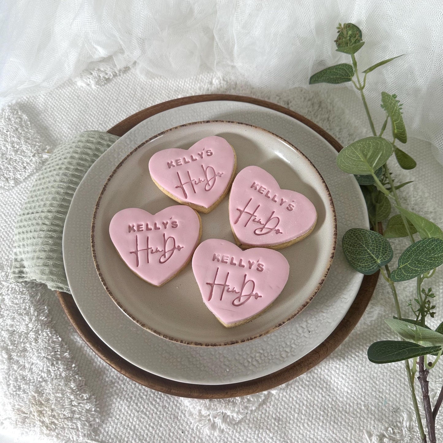 Personalised Hen Party Biscuits  Elegant Hen Do Favours & Bridal Shower Cookies