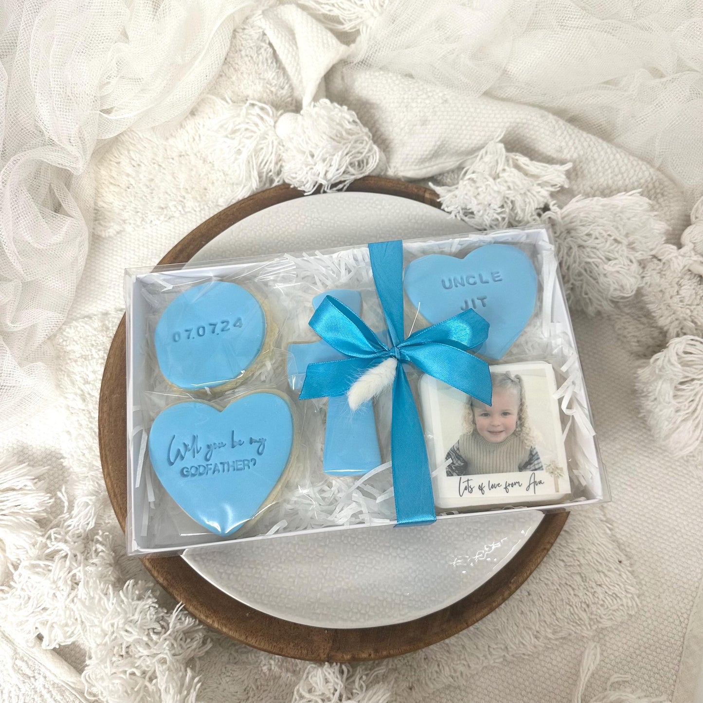 Godfather Proposal biscuits |Handmade|Personalised||Iced Biscuits|Cookies|will you be my godfather?