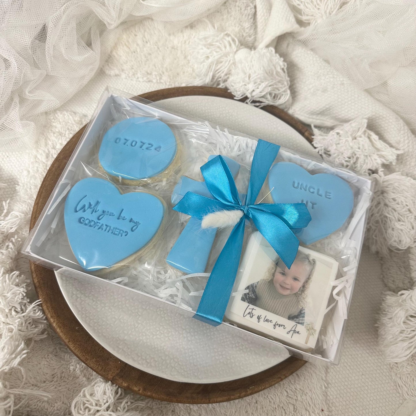 Godfather Proposal biscuits |Handmade|Personalised||Iced Biscuits|Cookies|will you be my godfather?