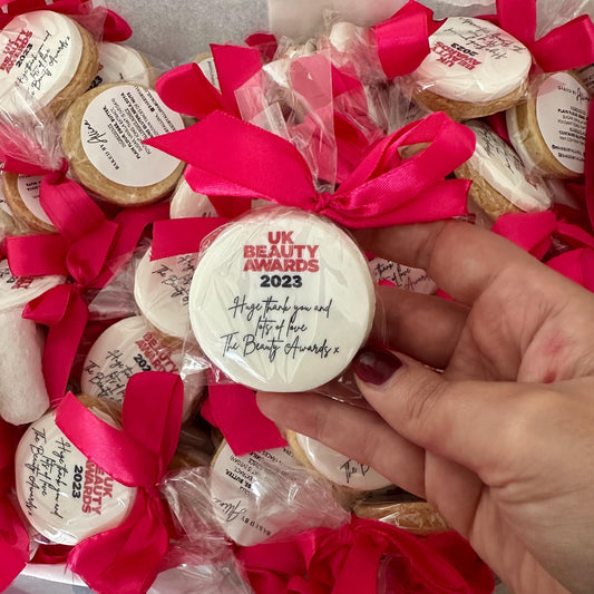 Logo Branded Corporate Biscuits|Bespoke Iced Biscuits for Corporate Events and Meetings|PR gifting favours