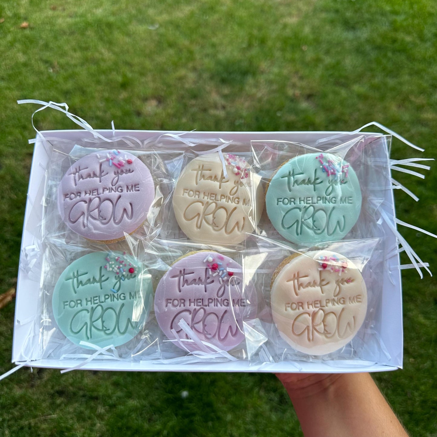 Thank you Nursery Teacher biscuits , Teacher gifts , personalised teacher presents