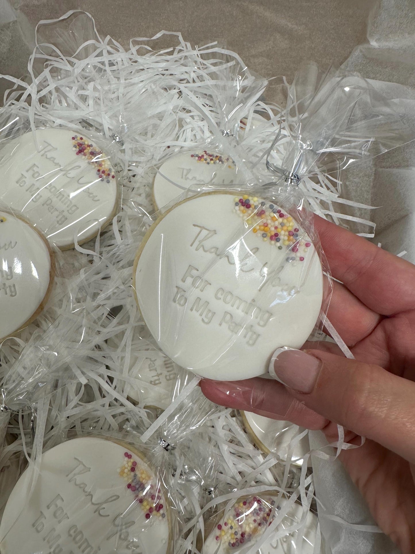 Thank you for coming to my party  biscuits , Birthday biscuits , kids party, party favour biscuits, thank you biscuits