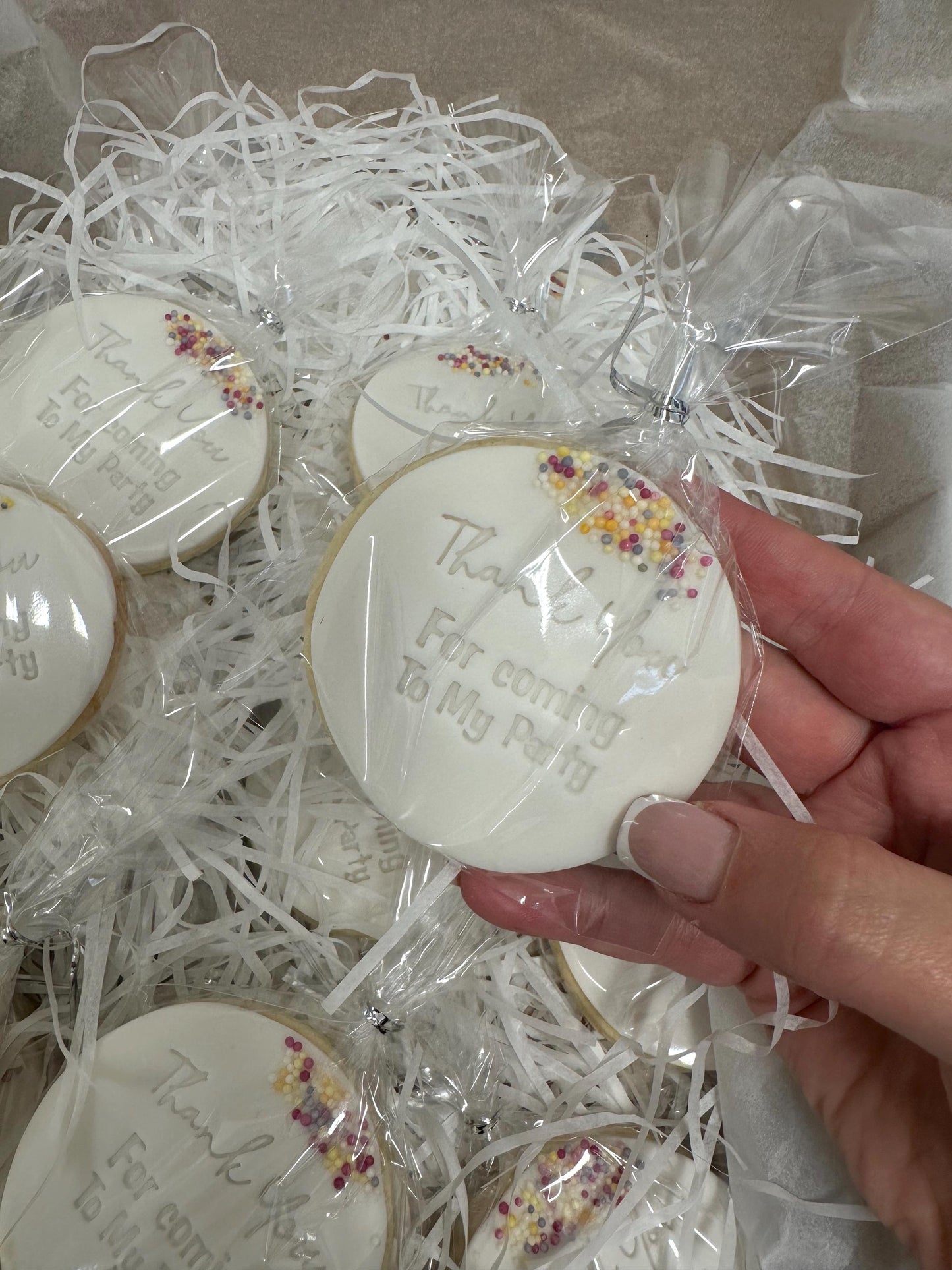 Thank you for coming to my party  biscuits , Birthday biscuits , kids party, party favour biscuits, thank you biscuits