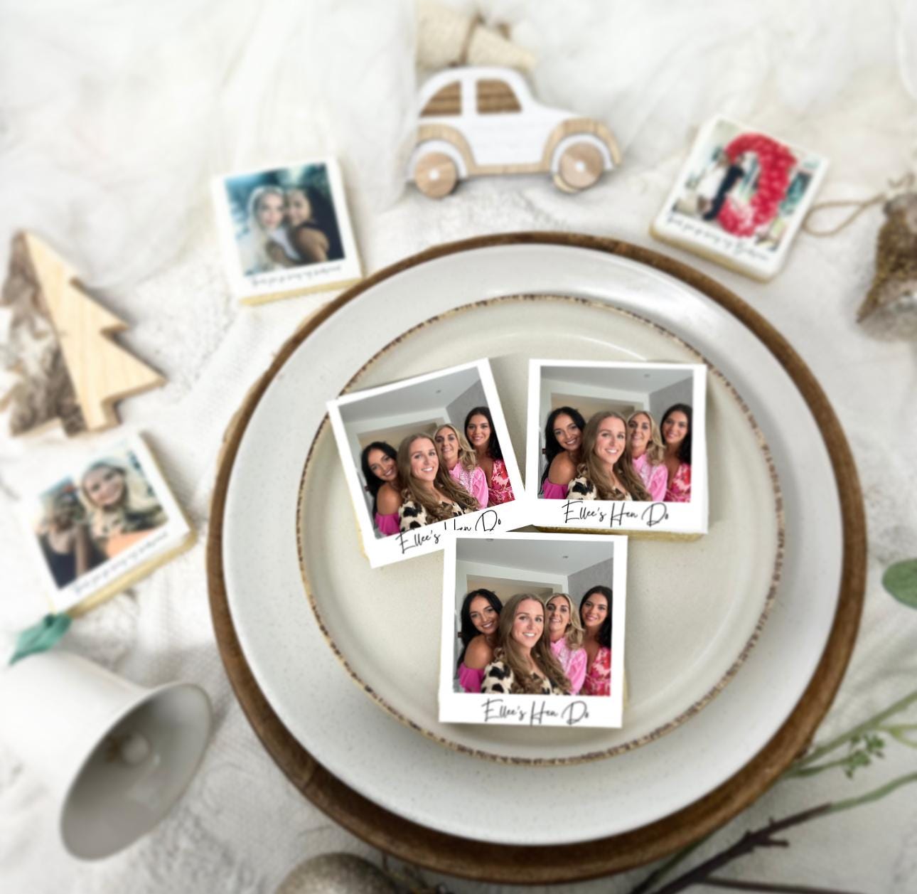 Personalised Polaroid photo biscuits /photo biscuits / cookies/ wedding gifts/ party favours