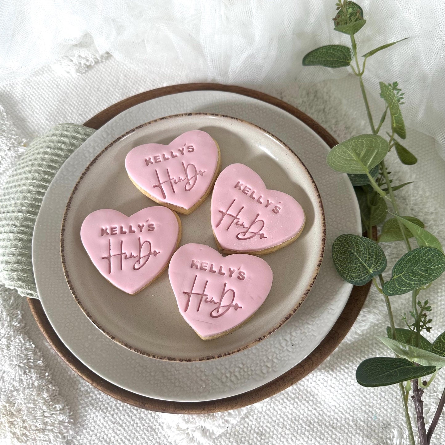 Personalised Hen Party Biscuits  Elegant Hen Do Favours & Bridal Shower Cookies