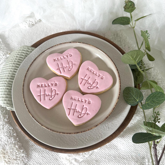 Personalised Hen Party Biscuits  Elegant Hen Do Favours & Bridal Shower Cookies