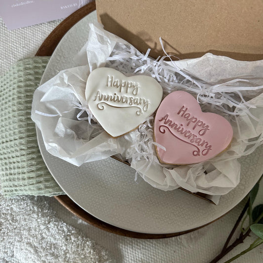 Anniversary Biscuits  Custom Cookies for Wedding Anniversary Gifts