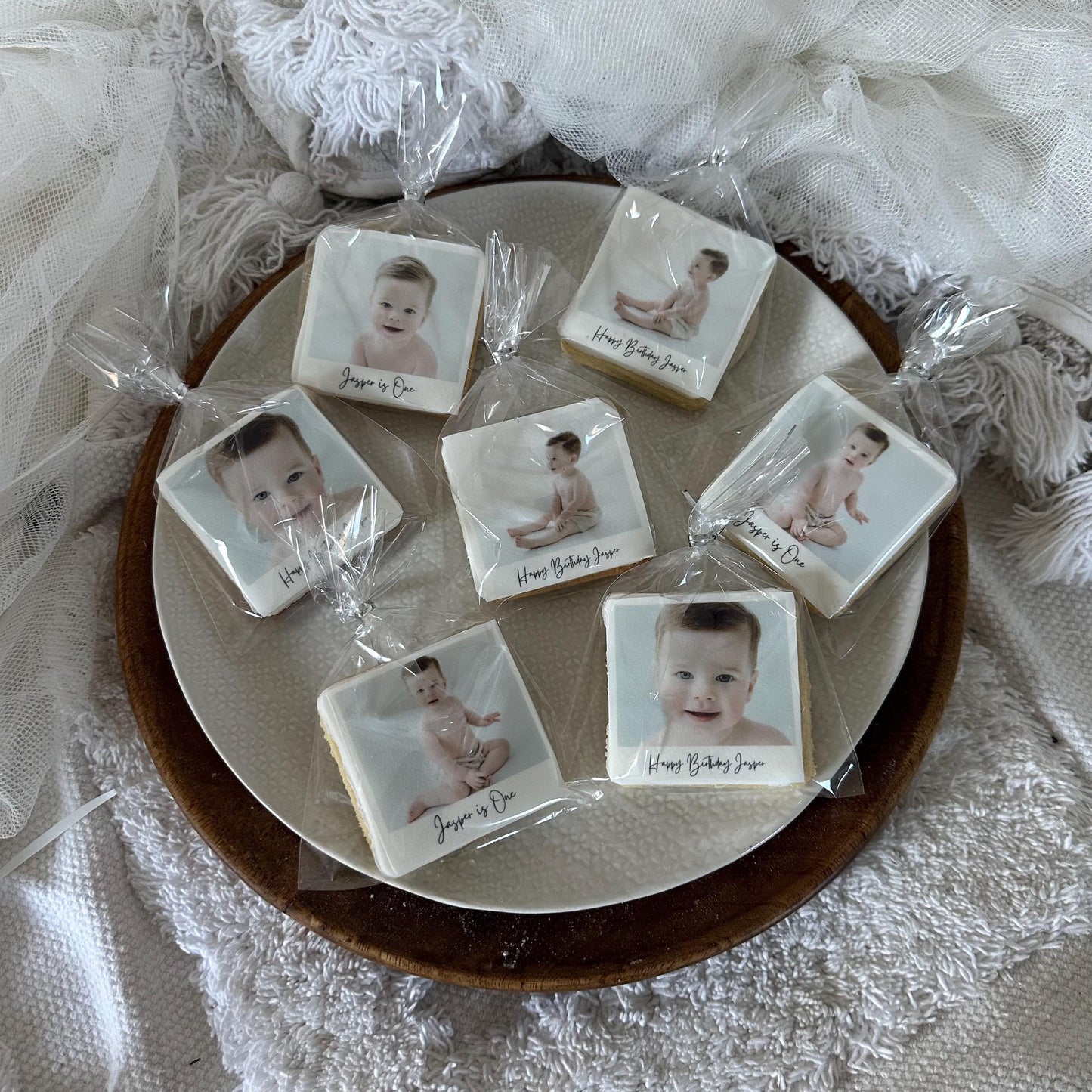 Personalised Birthday Photo Biscuits  Custom Cookies with Picture