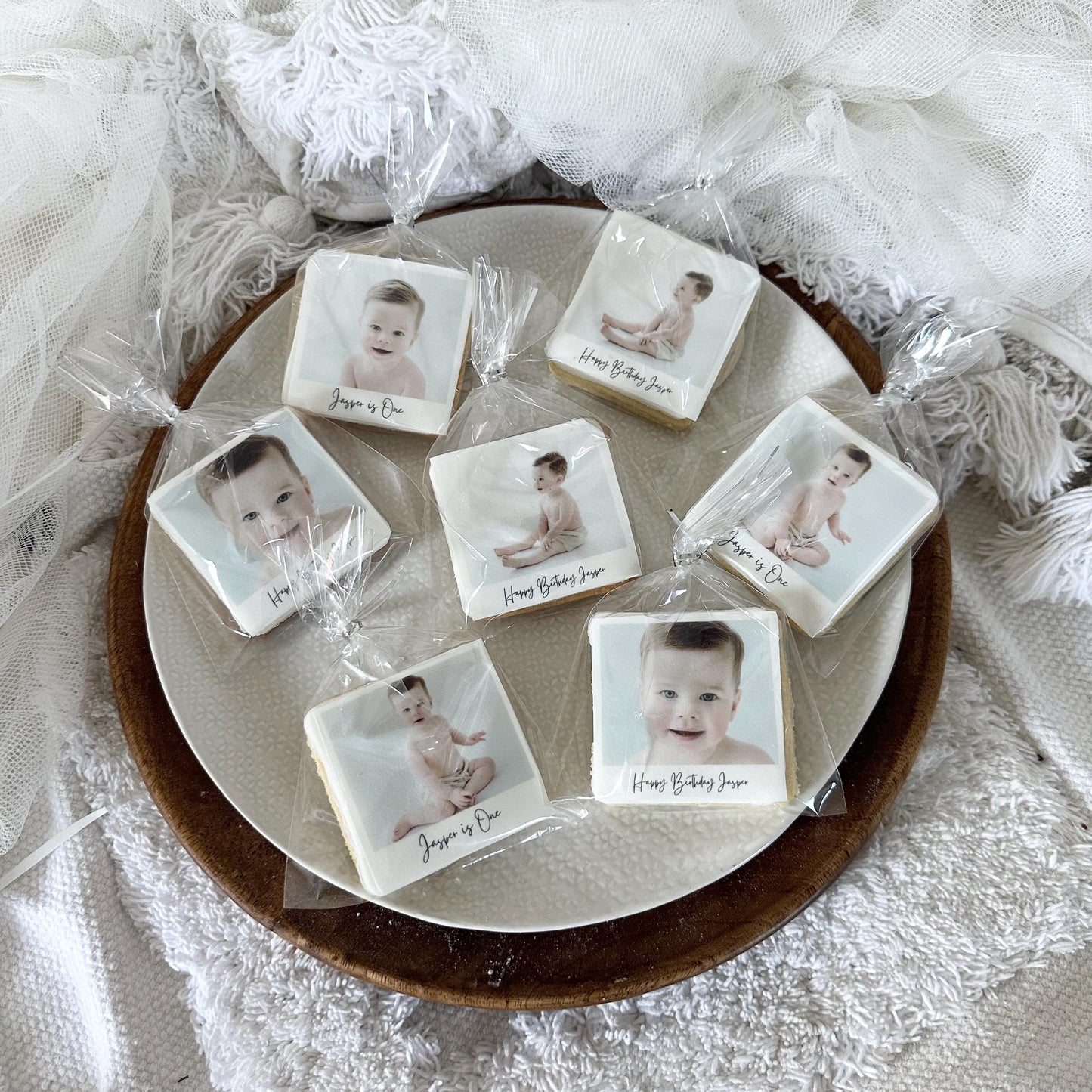 Personalised Birthday Photo Biscuits  Custom Cookies with Picture