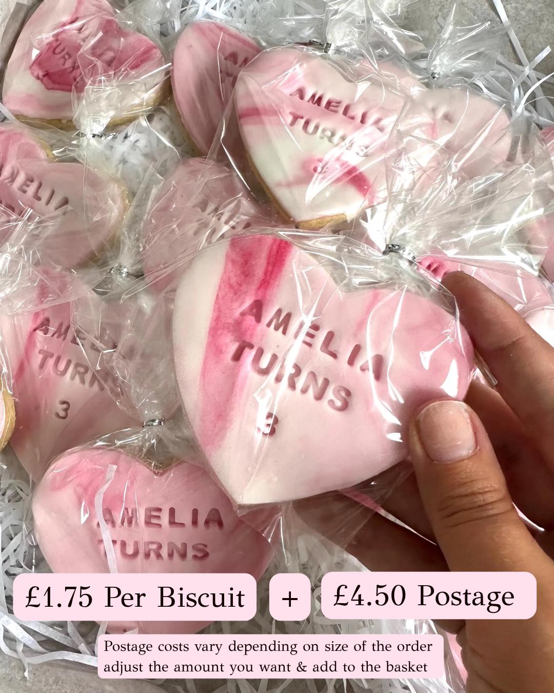 Personalised biscuits , Marble biscuits,  Birthday biscuits , baby shower, party favours