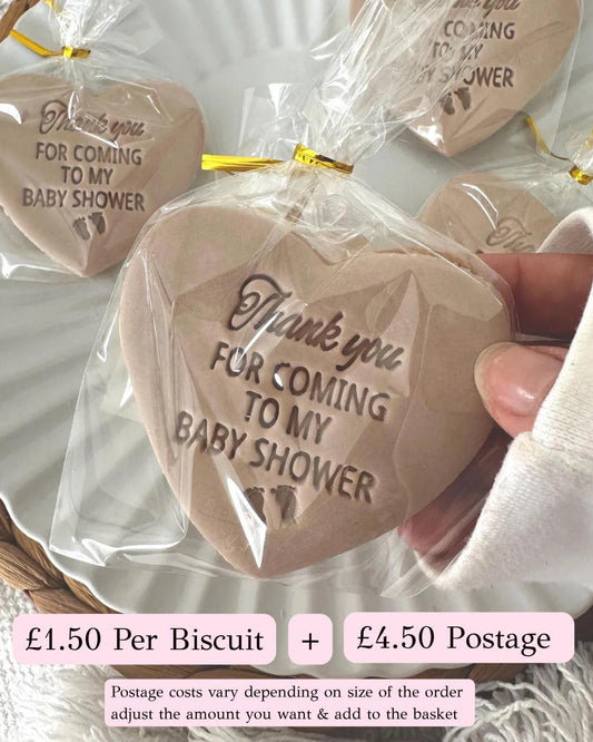 thank you for coming to my baby shower biscuits / oh baby biscuits / baby shower favours