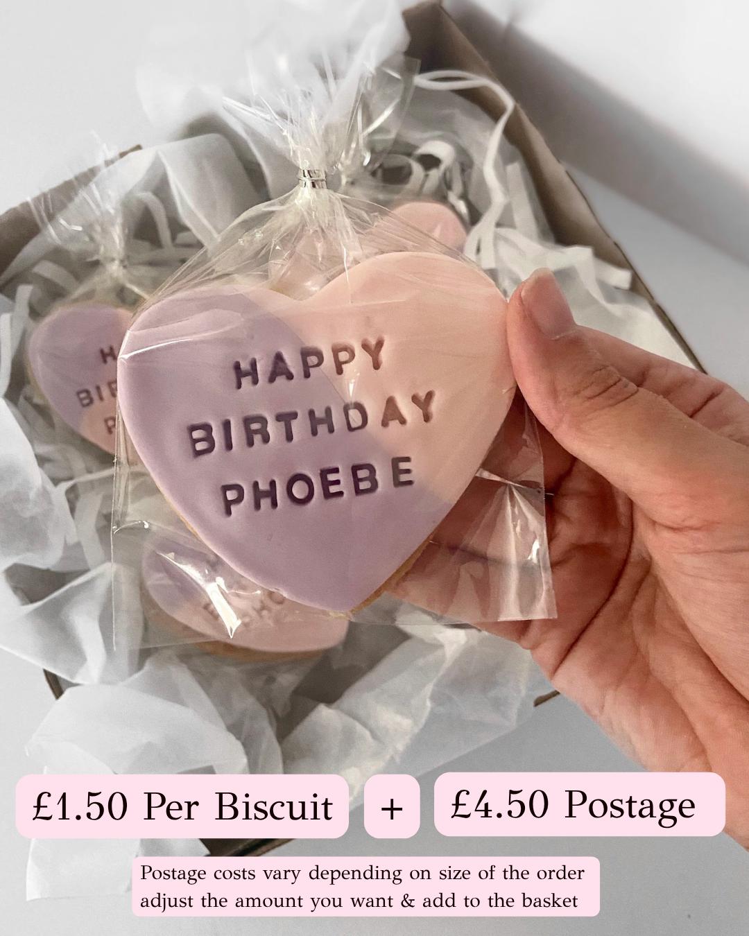 Personalised biscuits , Birthday biscuits ,baby shower biscuit favours|