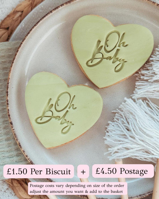 baby shower biscuits / baby shower / new baby gift / party favours |