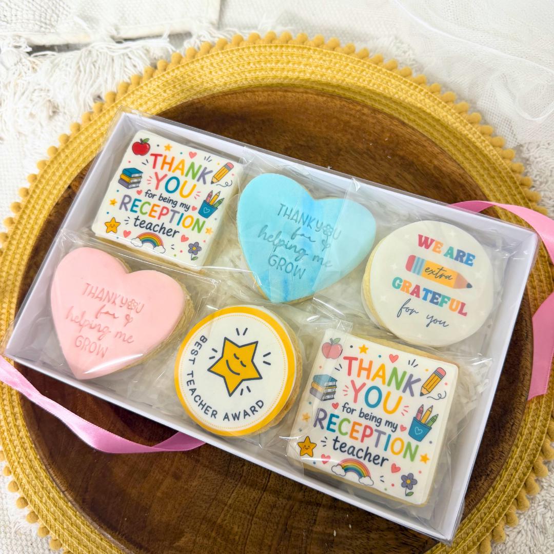 Thank you Teacher biscuits , Teacher gifts , personalised teacher presents