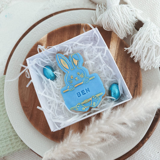 Easter Bunny Name Biscuit Set
