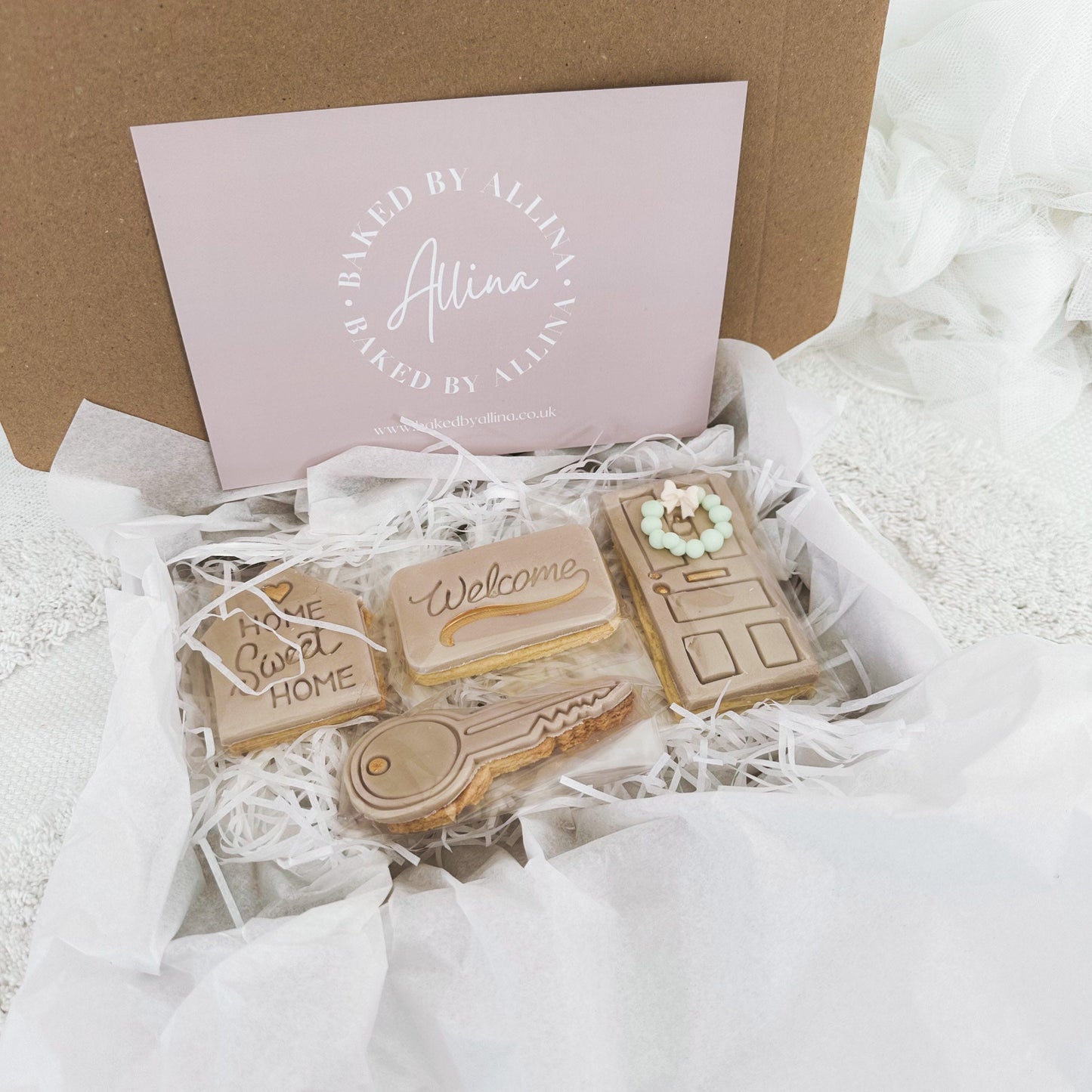 New Home biscuits| Moving present|1st Christmas in your new home|House warming gift|gifts for couples