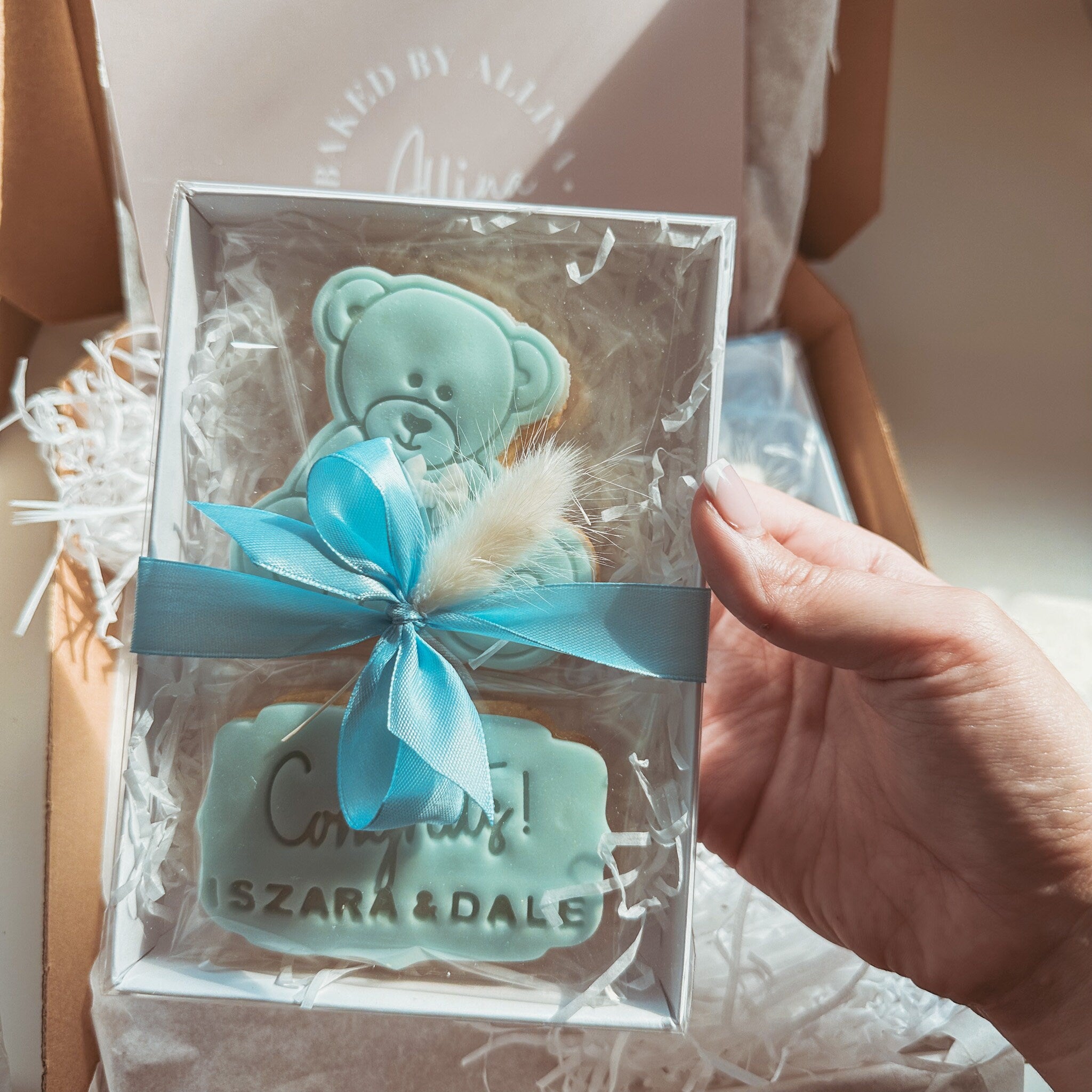 Personalised sales baby biscuits