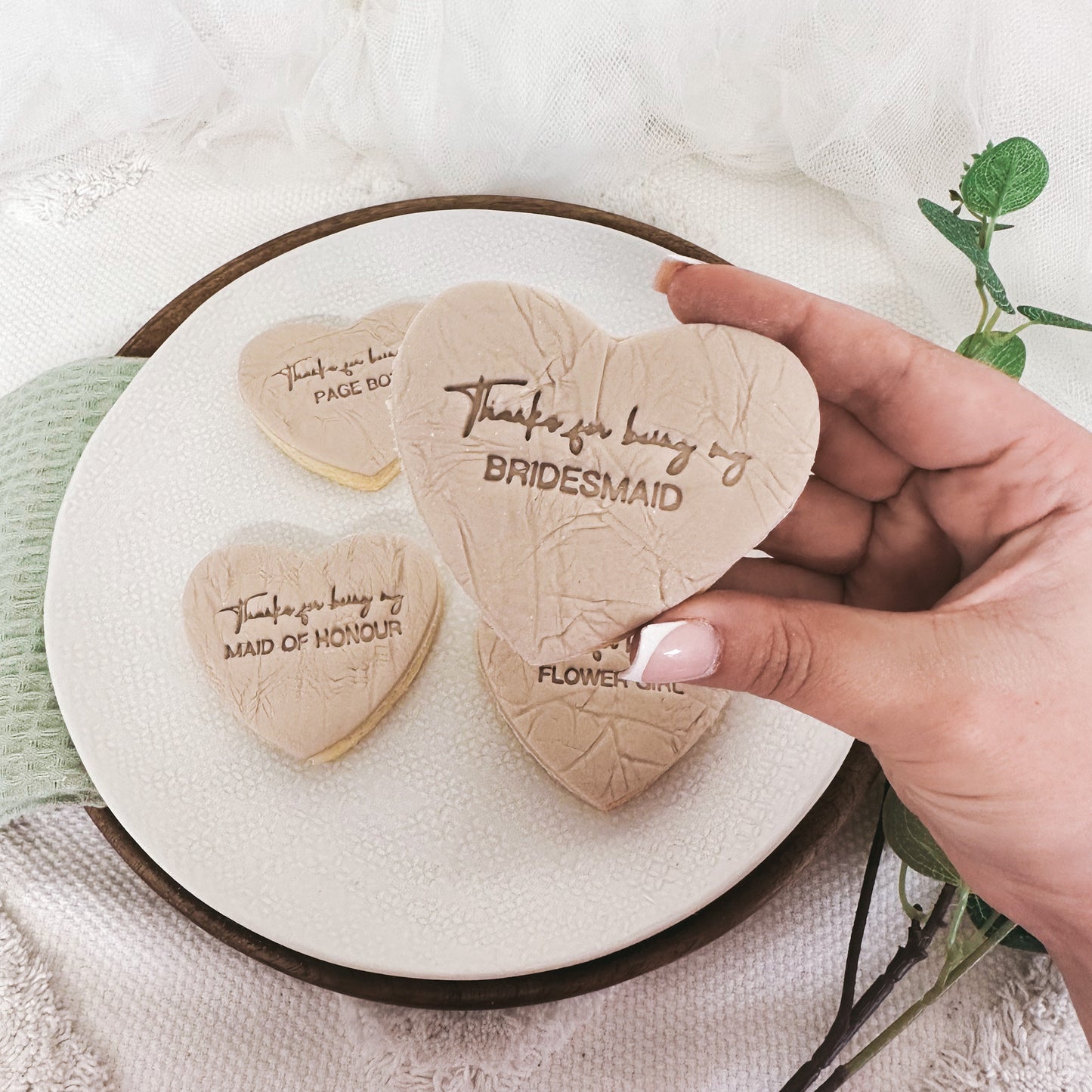 thank you for being my flower girl  |maid of honour|bridesmaid gifts|Bridesmaid proposal cookies|personalised biscuits