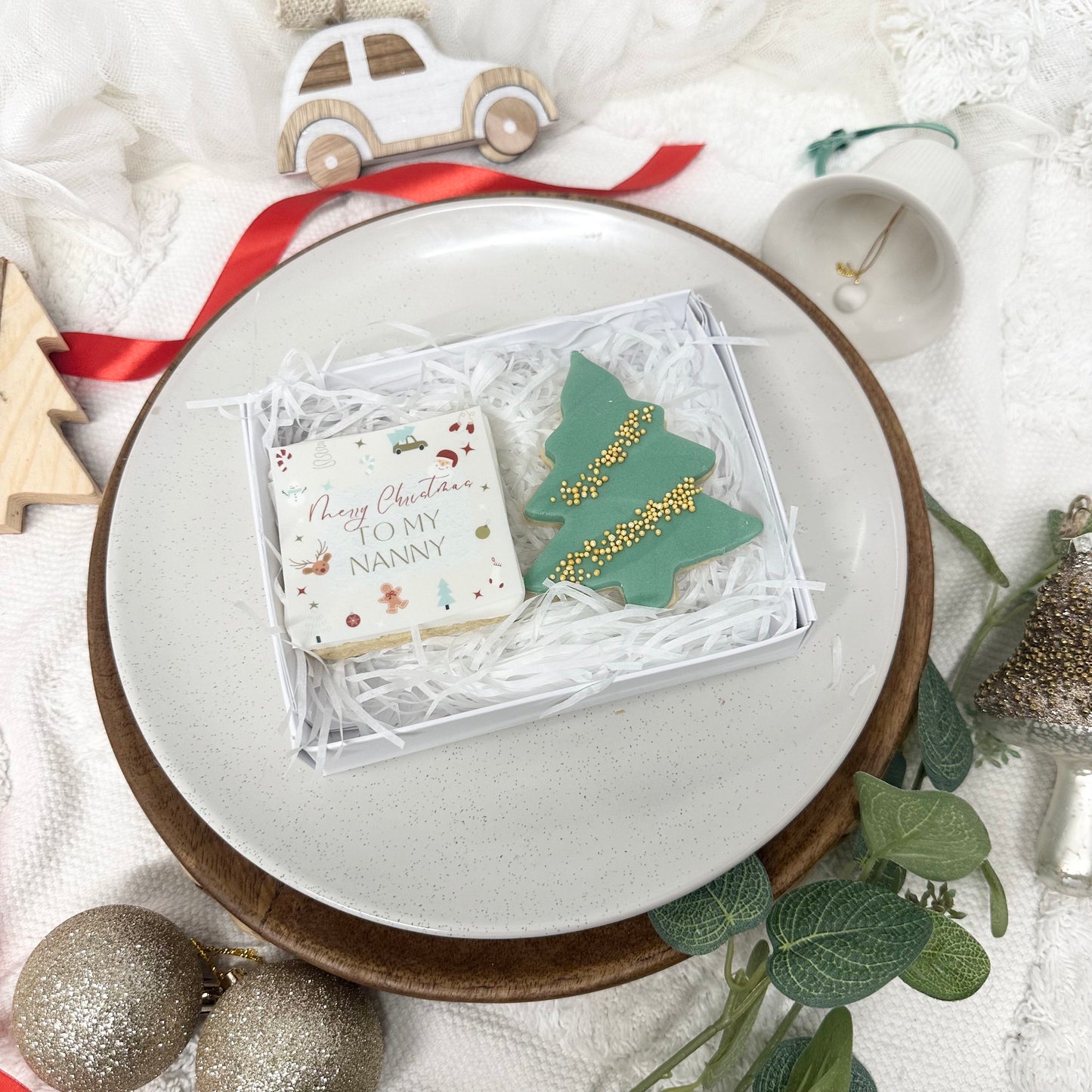 To my Grandad Christmas Biscuits, small gift,Christmas cookies, personalised biscuits, stocking filler