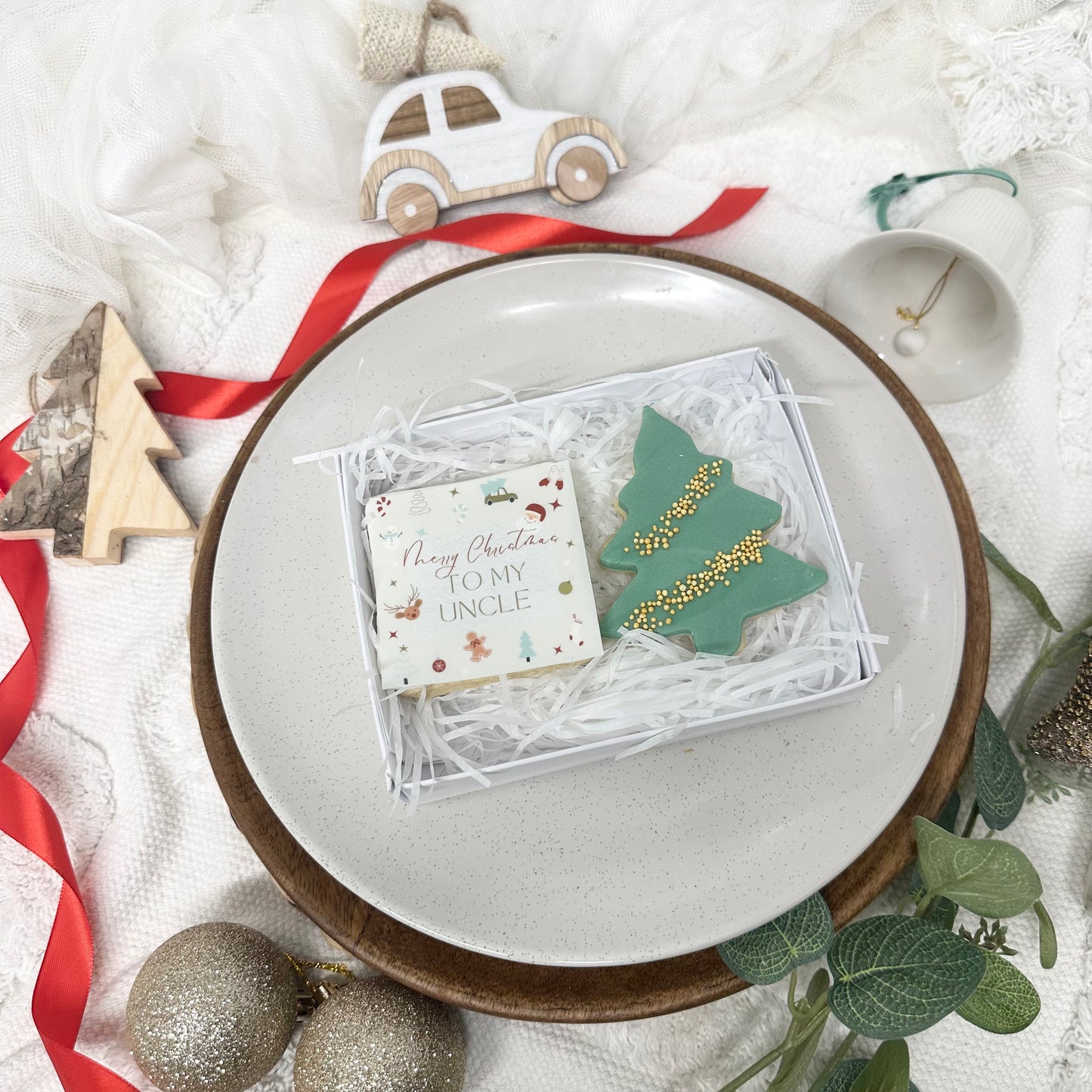 To my Nanny Christmas Biscuits, small gift,Christmas cookies, personalised biscuits, stocking filler